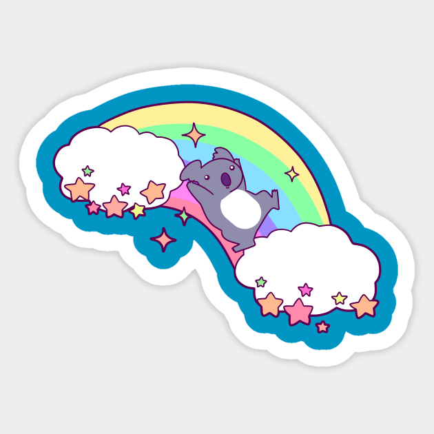 Rainbow Koala Sticker by saradaboru